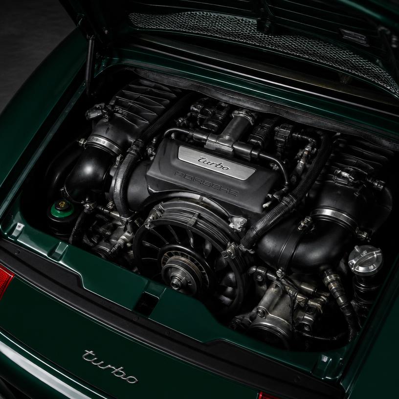 Porsche engine bay